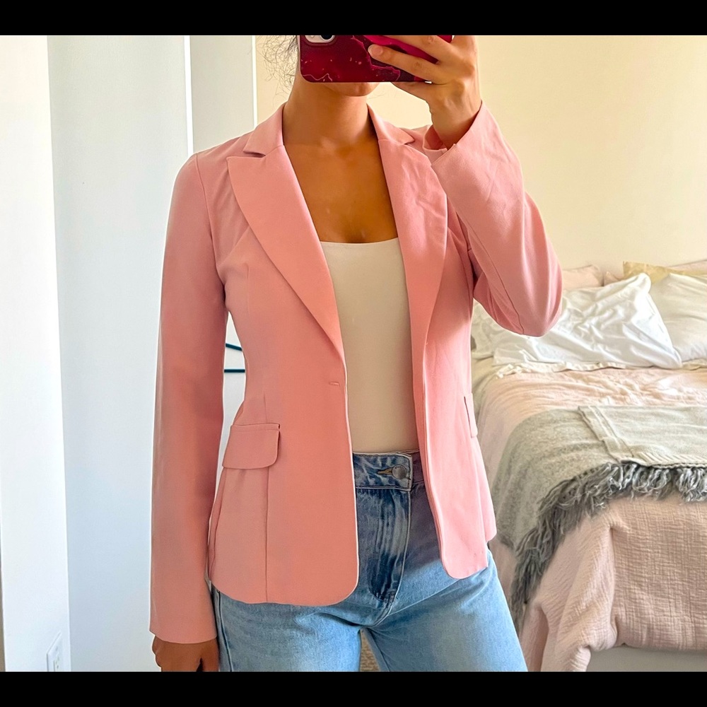 Pink blazer for Valentines!